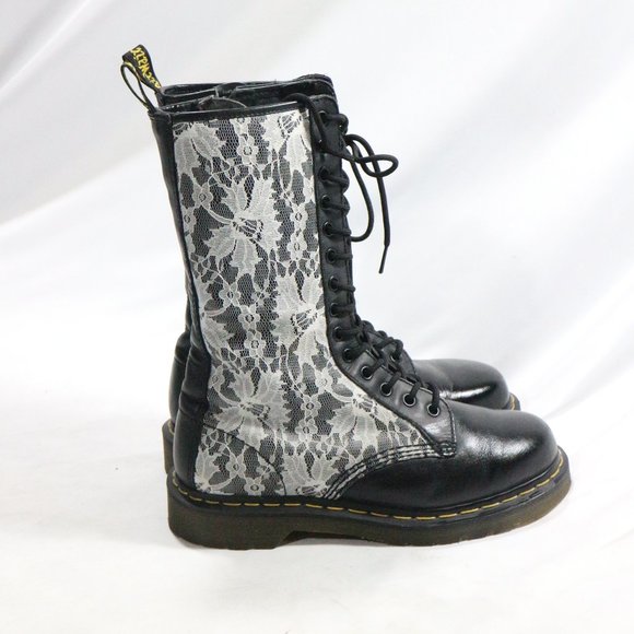 patterned doc martens